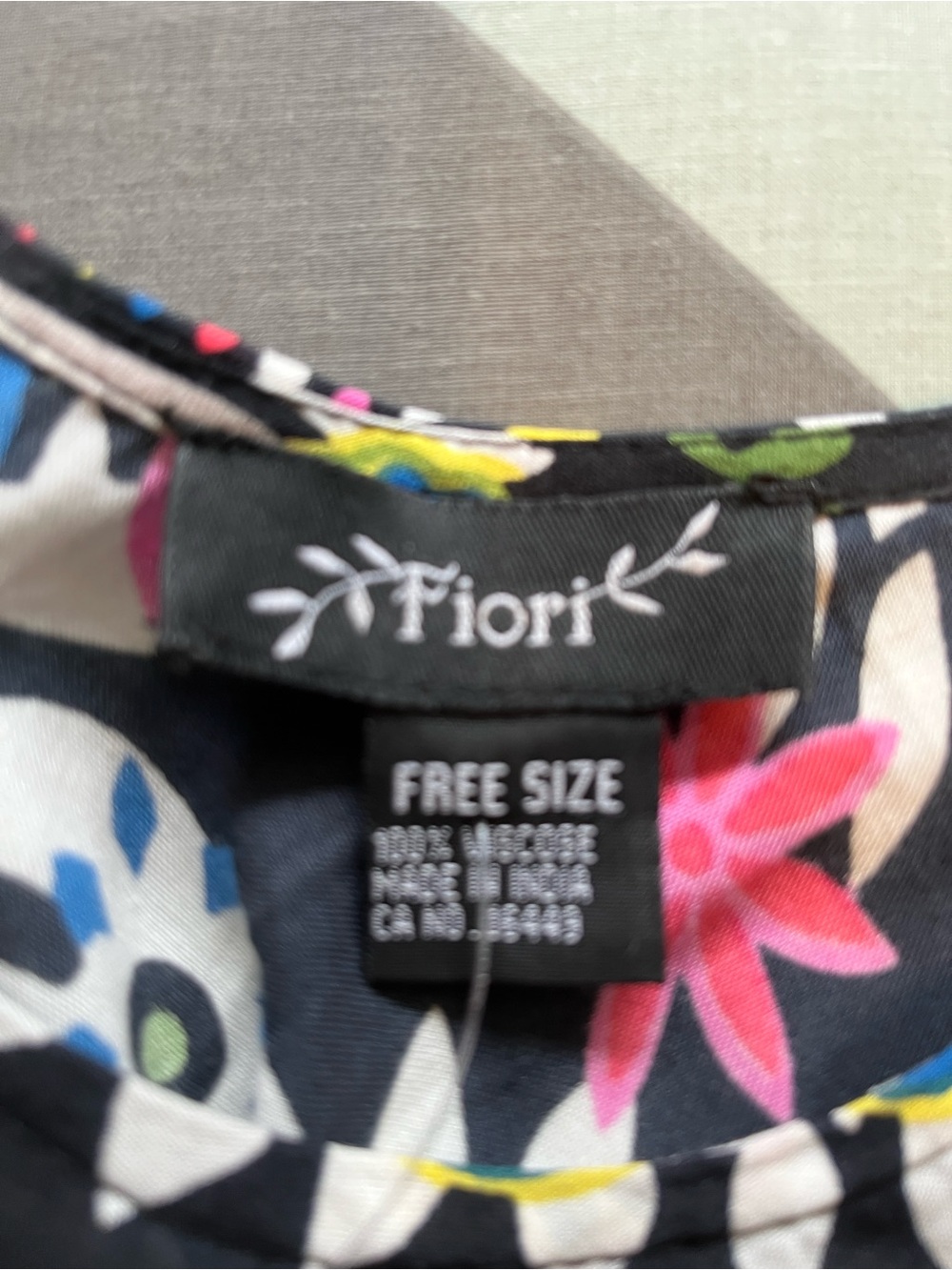 Wonen’s Plus size Black Butterfly Floral Multicolor Swing Dress - Picture 3 of 5